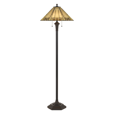 100W X 2 Tiffany Floor Lamp -  CAL LIGHTING, BO-2676FL